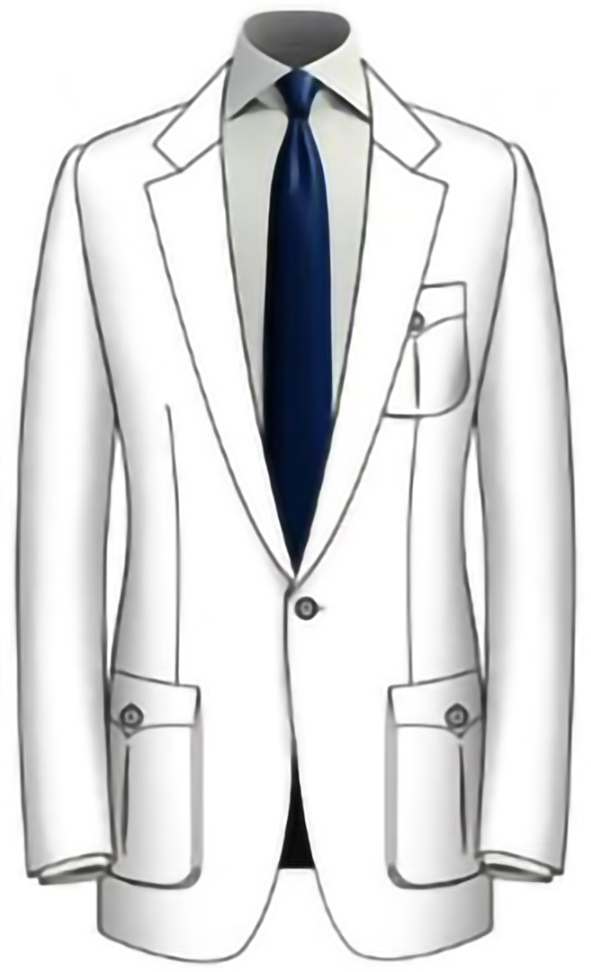 Chest Pocket Style-Slit Extended Patch with Flap