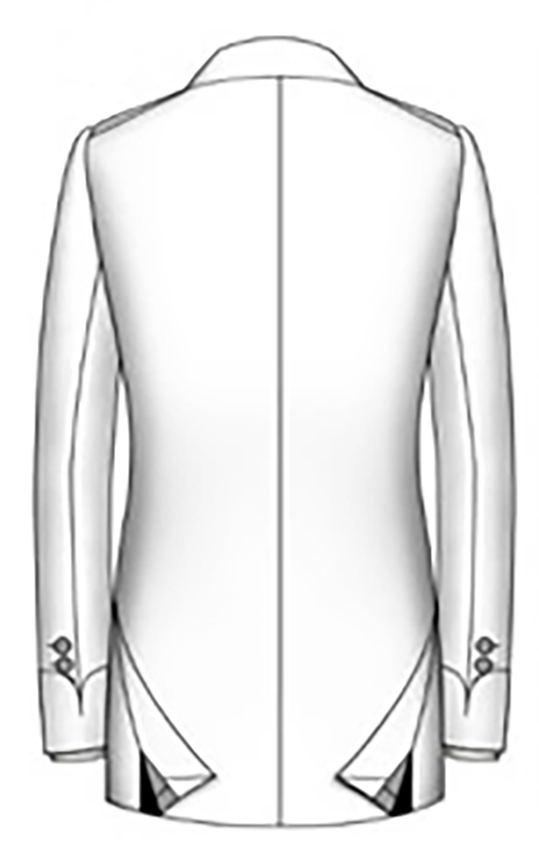 Jacket Cuff Style- Folded Cuff Curve Corner