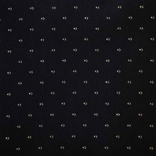 White Dot and Arrow on Navy Blue